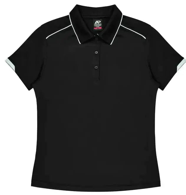 Aussie Pacific Currumbin Lady Polo Shirt 2320 Aussie Pacific BLACK/WHITE 6